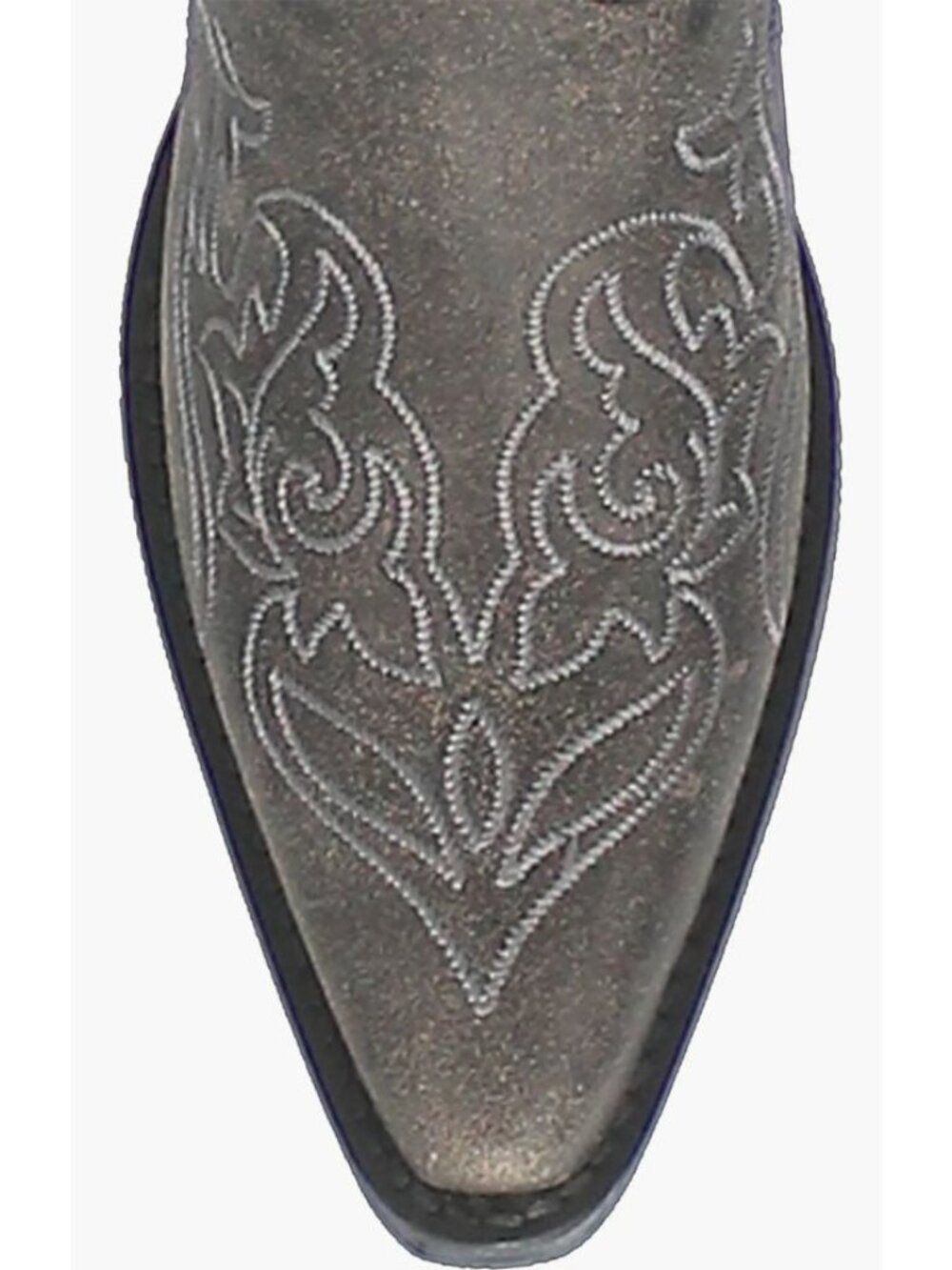 Dingo Flirty N Fun Western Boot Grey Leather Size Womens 7 [jb] - Picture 4 of 16